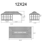 Vista Outdoor Hardtop Aluminum Solarium / Sunroom