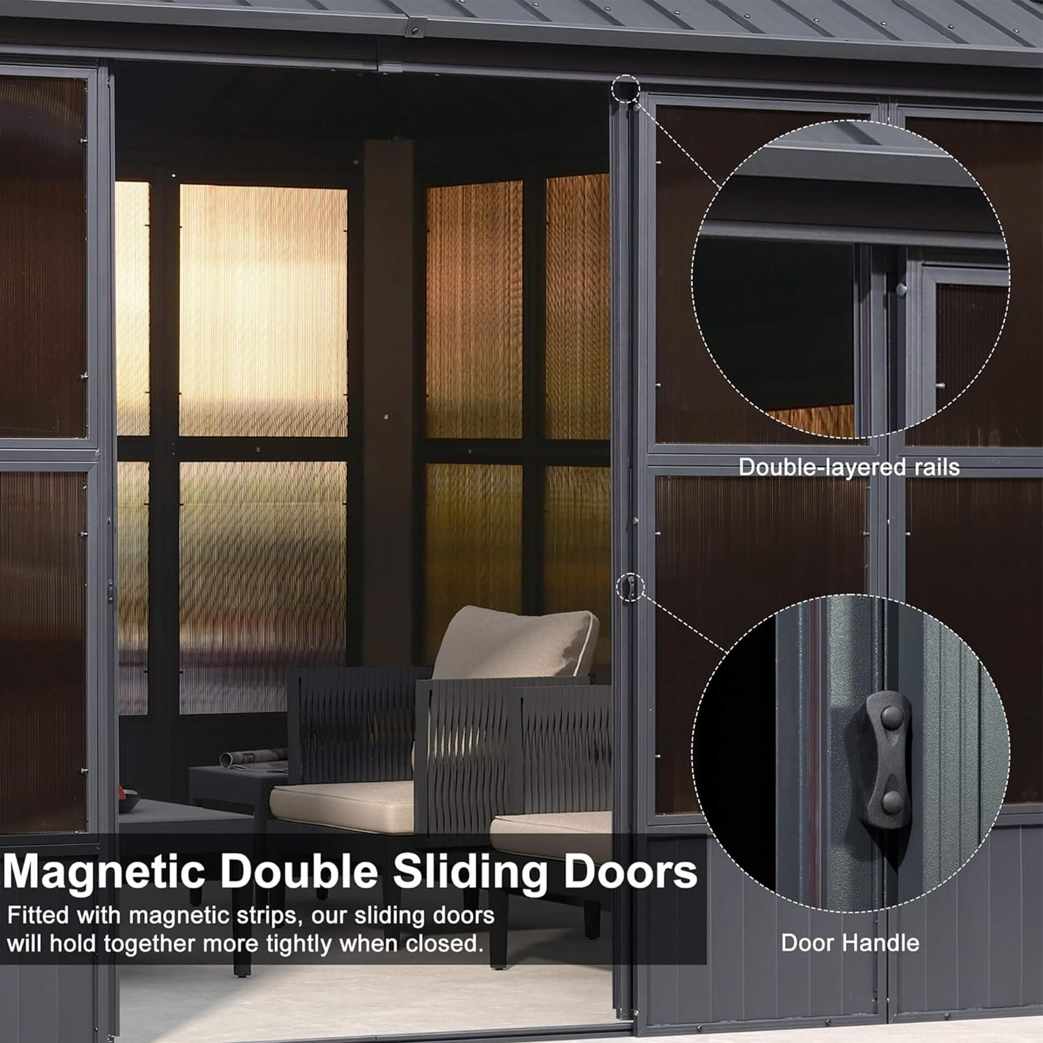 Vista Outdoor Hardtop Aluminum Solarium / Sunroom