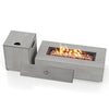 42 Inch 50 000 BTU Outdoor Rectangular Fire Table with Tank Holder