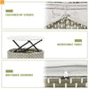 Outdoor Round Sectional Set Rattan Gray Retractable Canopy