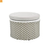 Outdoor Round Sectional Set Rattan Gray Retractable Canopy