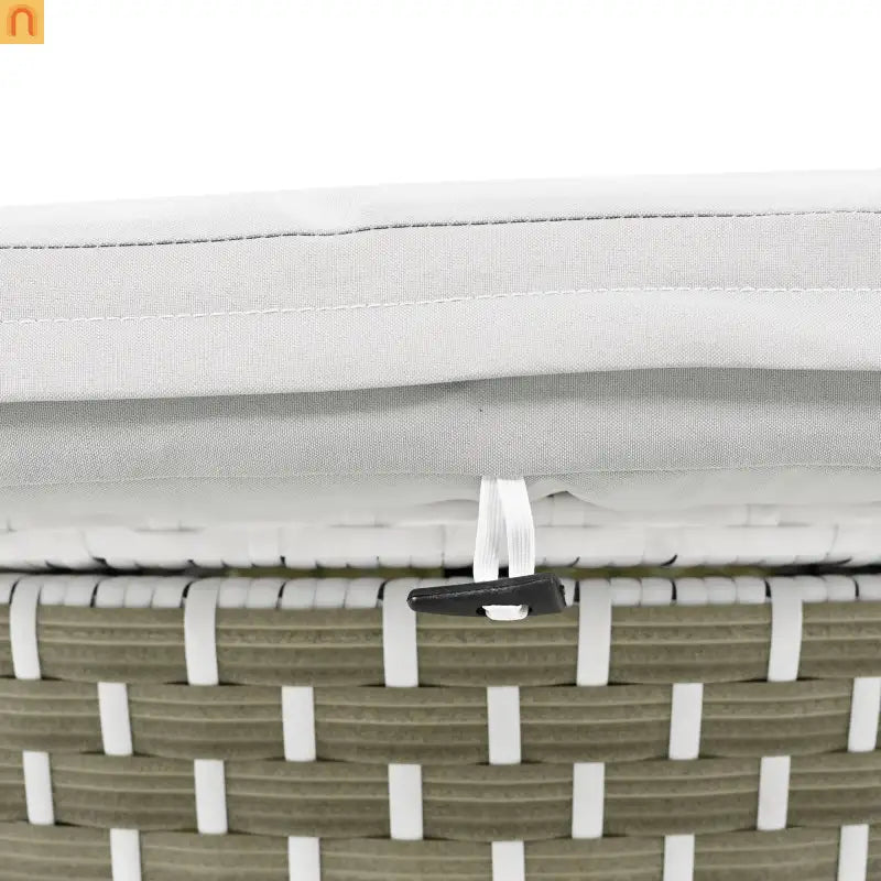 Outdoor Round Sectional Set Rattan Gray Retractable Canopy