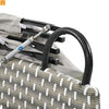 Outdoor Round Sectional Set Rattan Gray Retractable Canopy
