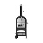 Portable Outdoor Wood Fired Pizza Oven W/ Pizza Stone & Waterproof Cover