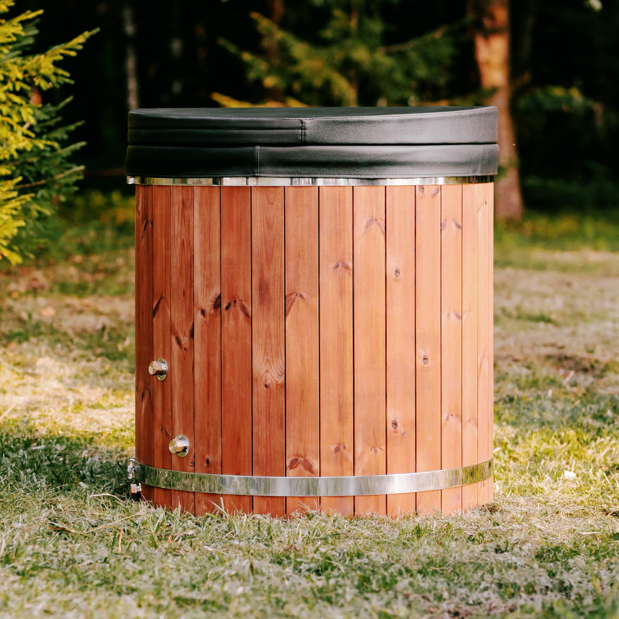 Premium 1-Person Fully-Assembled ThermoWood Cold Plunge Tub