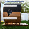 The Haven Premium All-Weather Outdoor Pinewood Barrel Sauna Kit With 4.5KW Heater And Tempered Glass Window