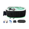 Premium 2-Person Inflatable Hot Tub Kit With 8-Color LED Lights