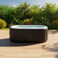 Premium 2-Person Inflatable Hot Tub Kit With 8-Color LED Lights