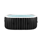 Premium 2-Person Inflatable Hot Tub Kit With 8-Color LED Lights