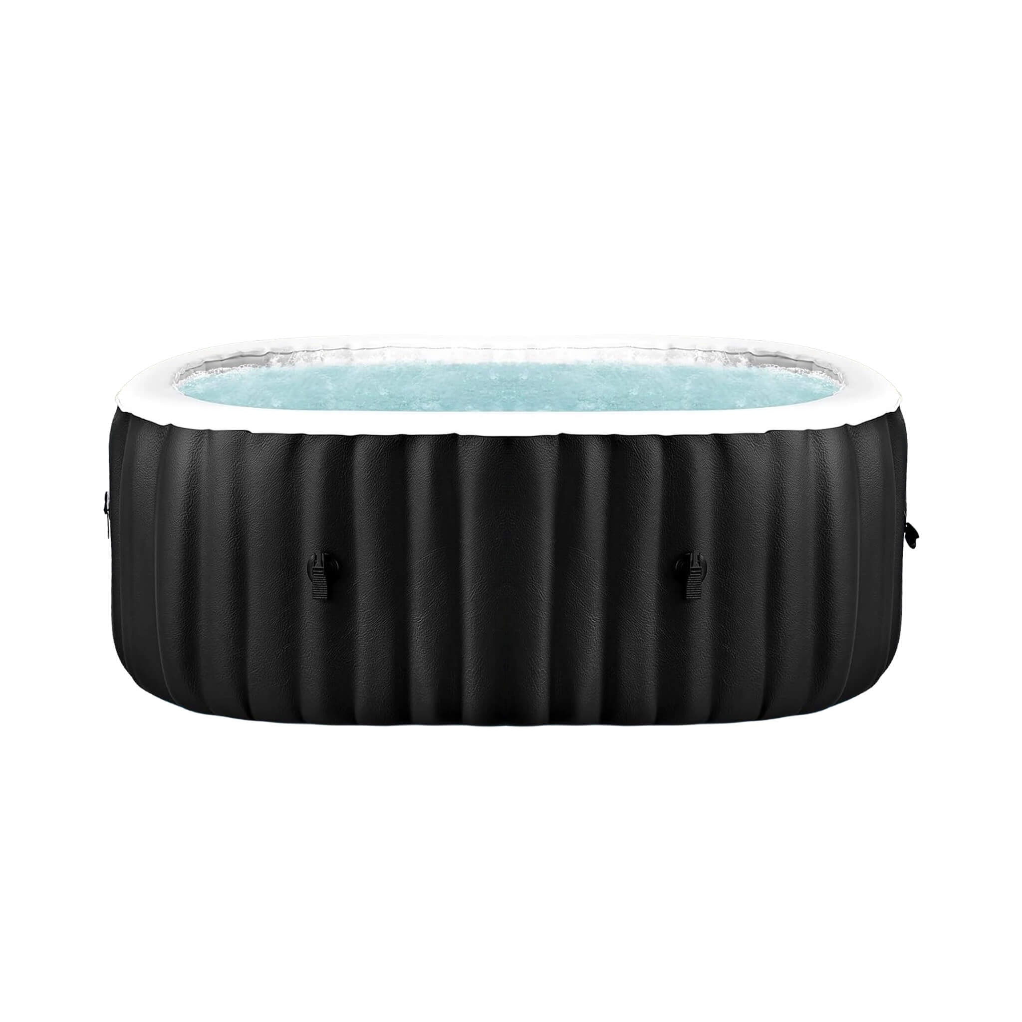 Premium 2-Person Inflatable Hot Tub Kit With 8-Color LED Lights