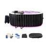 Premium 2-Person Inflatable Hot Tub Kit With 8-Color LED Lights