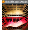 The Kora Deluxe 3-Person Outdoor Full Spectrum Low EMF Infrared Home Sauna With Bluetooth Speakers And LED Reading Light
