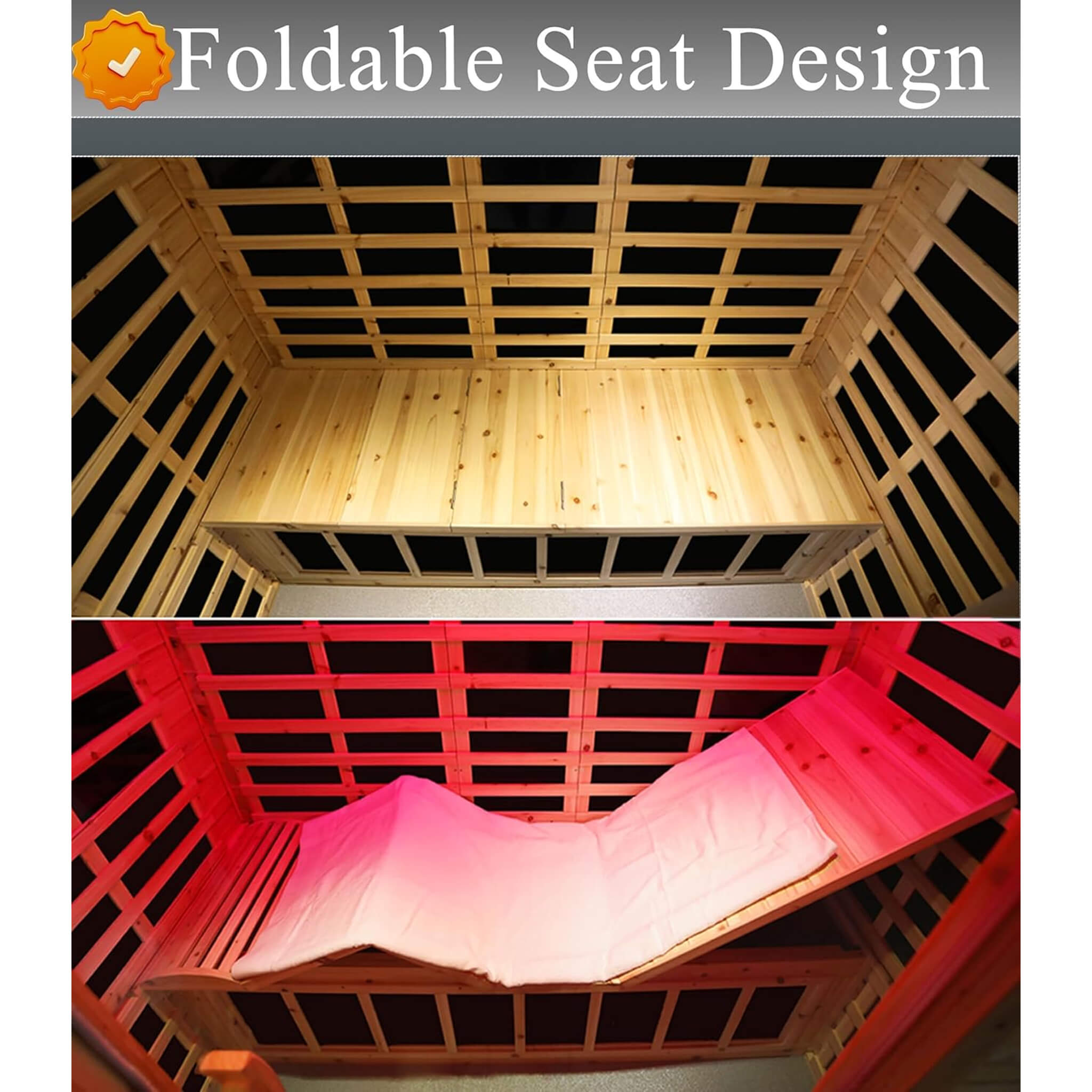 The Kora Deluxe 3-Person Outdoor Full Spectrum Low EMF Infrared Home Sauna With Bluetooth Speakers And LED Reading Light