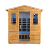 The Kora Deluxe 3-Person Outdoor Full Spectrum Low EMF Infrared Home Sauna With Bluetooth Speakers And LED Reading Light