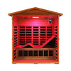 The Vanta Luxury 3-Person Outdoor Mahogany Full Spectrum Ultra-Low EMF FAR Infrared Sauna With Chromotherapy And Bluetooth Speakers