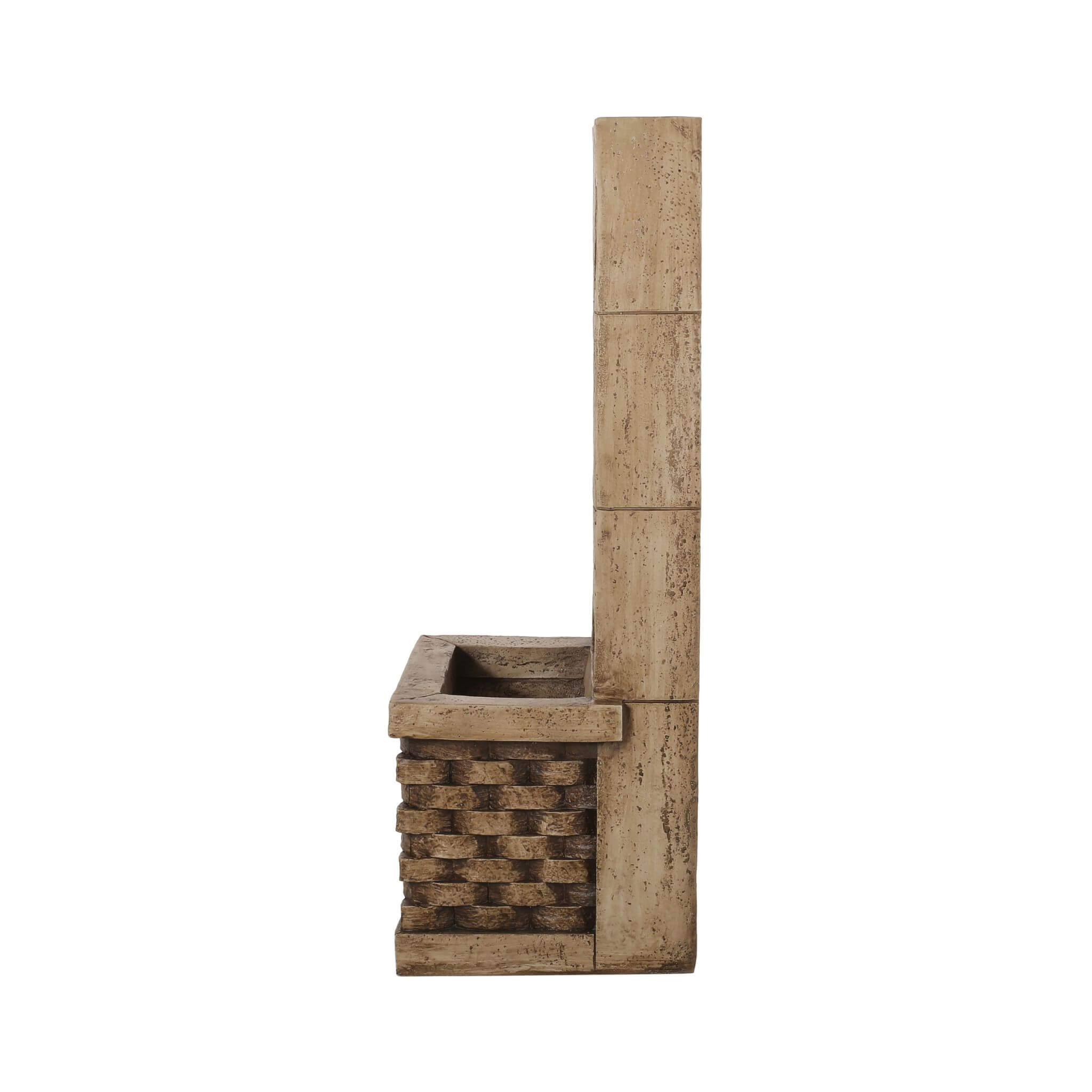 Premium 35-Inch Hand-Crafted Weather-Resistant Waterfall Fountain With LED Lights