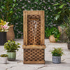 Premium 35-Inch Hand-Crafted Weather-Resistant Waterfall Fountain With LED Lights