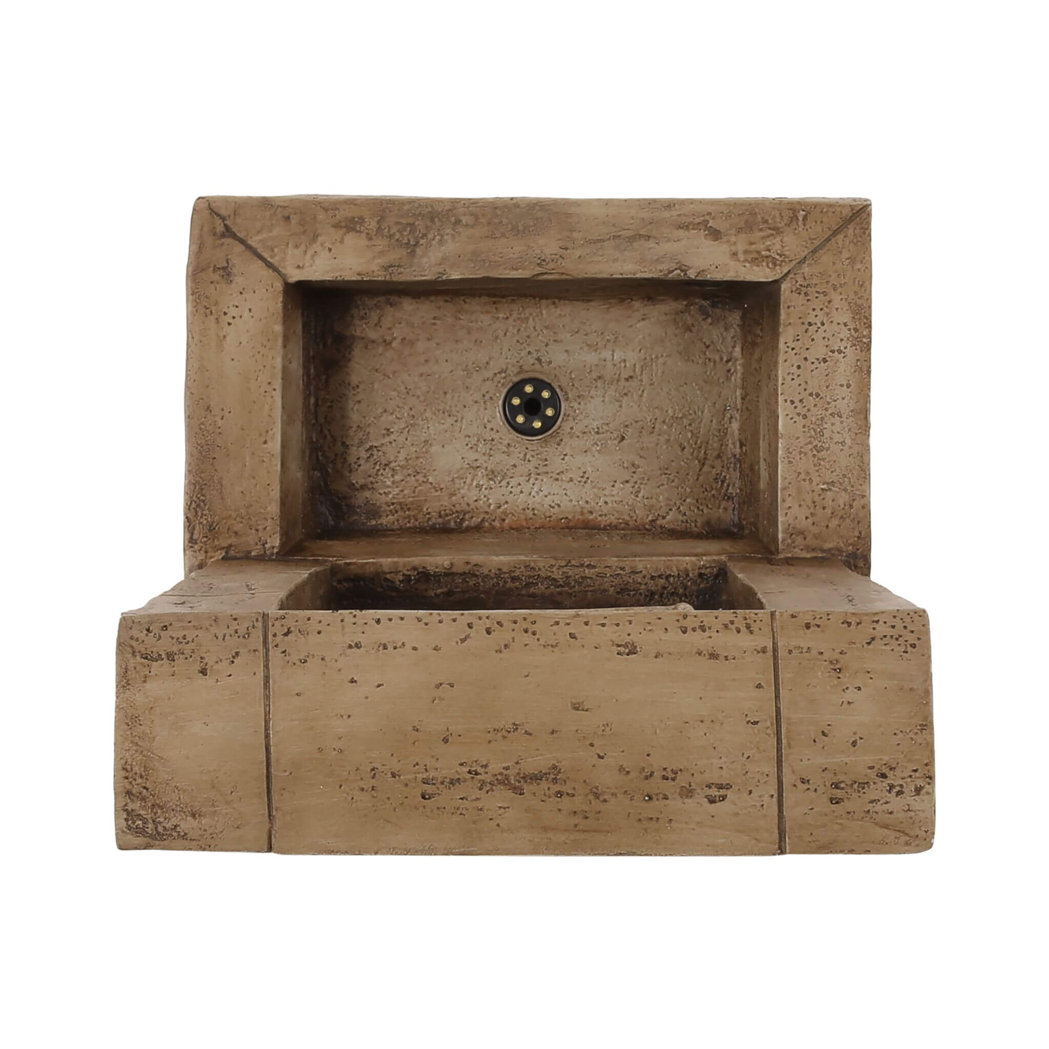 Premium 35-Inch Hand-Crafted Weather-Resistant Waterfall Fountain With LED Lights
