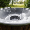 Premium 4-Person Fully-Assembled ThermoWood Wood-Fired Hot Tub