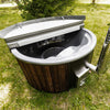Premium 4-Person Fully-Assembled ThermoWood Wood-Fired Hot Tub