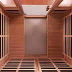 The Valois Premium 4-Person 2050W Luxury Low EMF Outdoor FAR Infrared Home Sauna With Bluetooth Audio