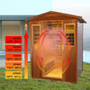 The Valois Premium 4-Person 2050W Luxury Low EMF Outdoor FAR Infrared Home Sauna With Bluetooth Audio