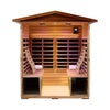 The Moretti 4-Person Outdoor Mahogany Full Spectrum Ultra-Low EMF FAR Infrared Sauna With Chromotherapy and Bluetooth Speakers