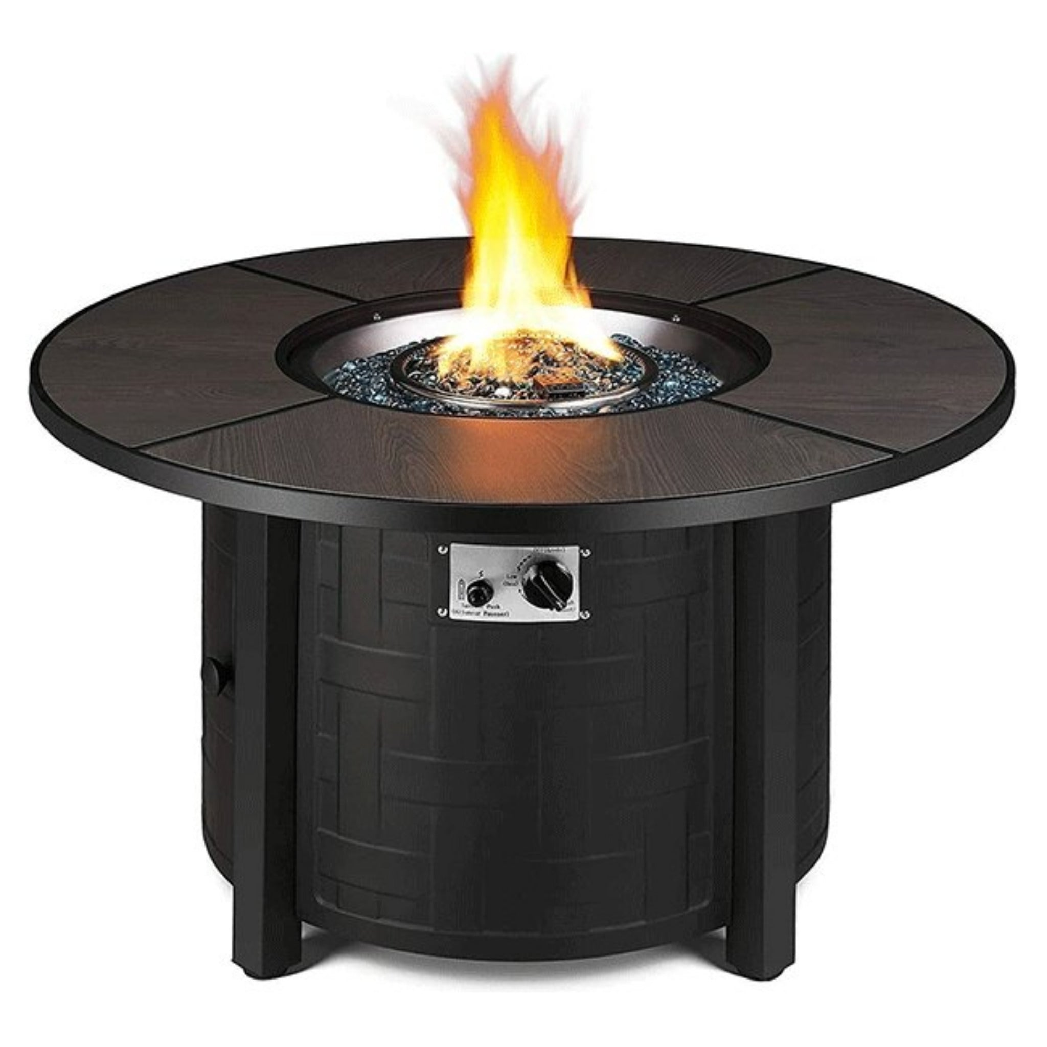 Premium 42-Inch Outdoor 50K BTU Propane Patio Gas Fire Pit Coffee Table W/ Cover