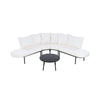 Premium Half-Moon 6-Person Curved Outdoor Furniture Sofa Patio Set