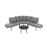 Premium Half-Moon 6-Person Curved Outdoor Furniture Sofa Patio Set