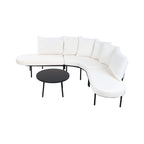 Premium Half-Moon 6-Person Curved Outdoor Furniture Sofa Patio Set