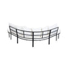 Premium Half-Moon 6-Person Curved Outdoor Furniture Sofa Patio Set