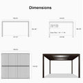 Premium Outdoor Aluminum Louvered Patio Pergola With LED Lights [PERGOLA ONLY]