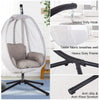 Premium 70-Inch Outdoor Hammock Egg Swing Chair With Stand