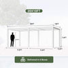 Premium White Outdoor Metal Louvered Pergola With Drainage System