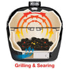 Oval Large 300 All-In-One Ceramic Kamado Grill W/ Cradle, Side Shelves & Stainless Steel Grates