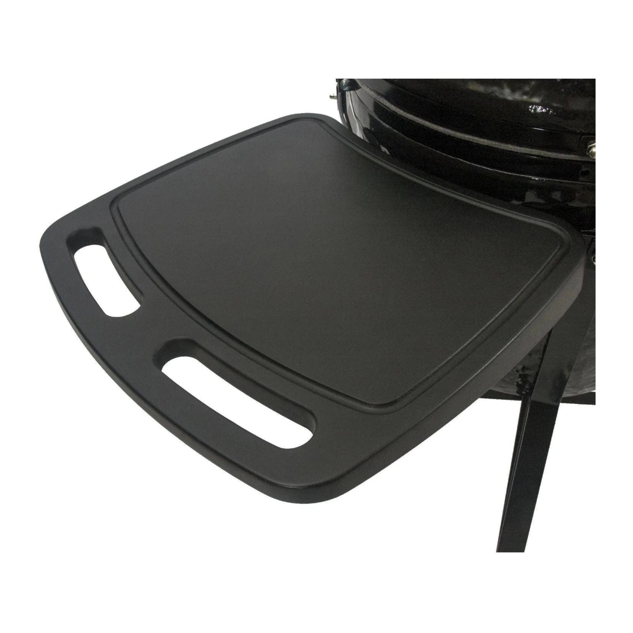 Oval Large 300 All-In-One Ceramic Kamado Grill W/ Cradle, Side Shelves & Stainless Steel Grates