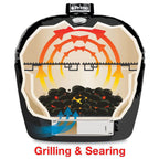 Oval XL 400 Ceramic Kamado BBQ Grill W/ Stainless Steel Grates
