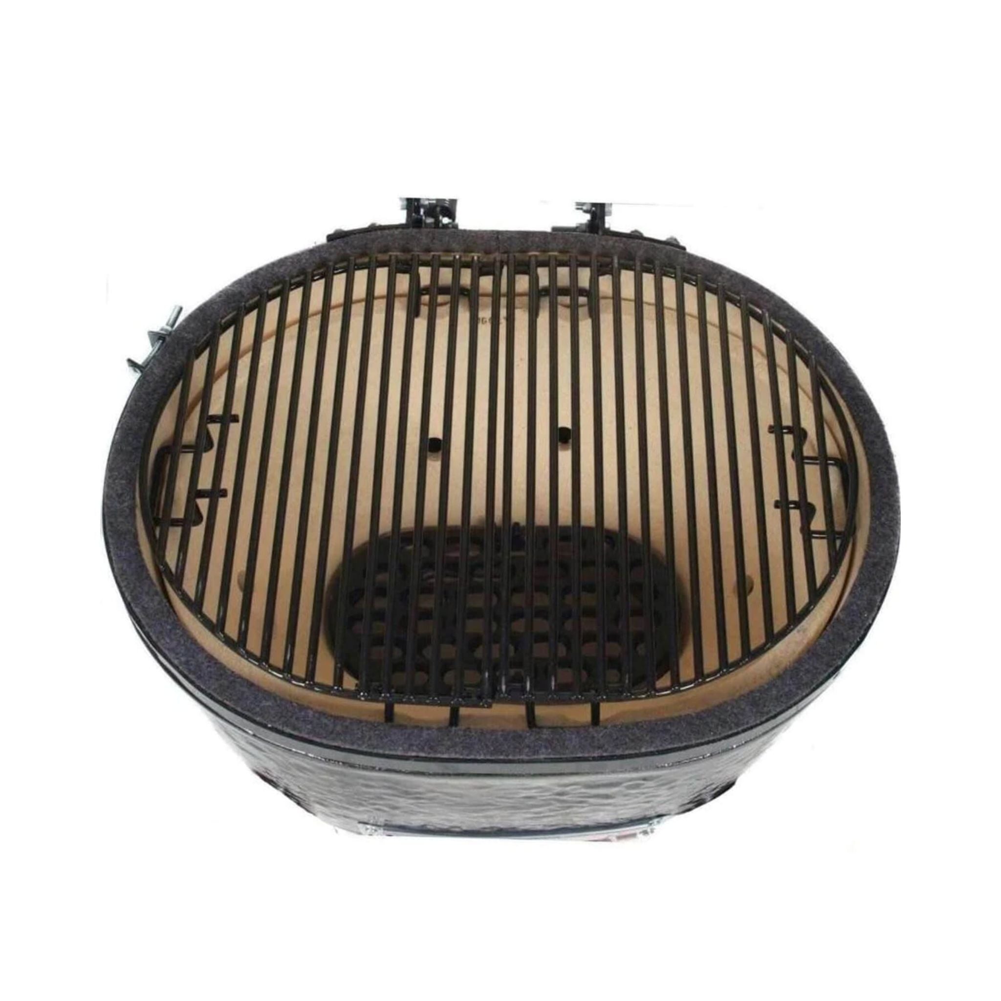 Oval XL 400 Ceramic Kamado BBQ Grill W/ Stainless Steel Grates