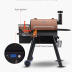 Wood Pellet Smoker Grill, 8 in 1 Grills for Outdoor Cooking
