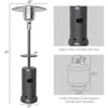 Outdoor Heater Propane Standing LP Gas Steel with Table