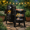 3-in-1 Charcoal Smoker Grill BBQ Fire Pit Portable Outdoor Camping Grill