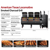 Professional Texas Style Wood or Charcoal Smoker - Outdoor Low & Slow Smoker