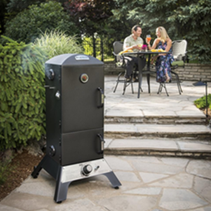 Broil King - 923617 Vertical Natural Gas Cabinet Smoker, Black