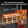 Professional Texas Style Wood or Charcoal Smoker - Outdoor Low & Slow Smoker