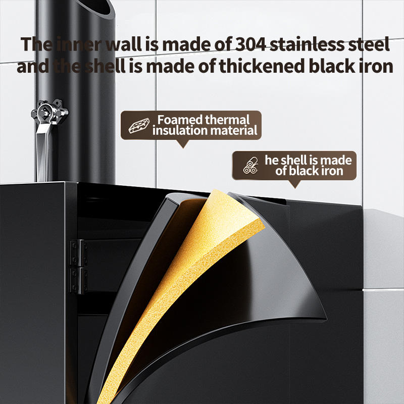 Professional Texas Style Wood or Charcoal Smoker - Outdoor Low & Slow Smoker