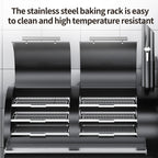 Professional Texas Style Pellet or Charcoal Smoker - Low & Slow Smoker for outdoor cooking