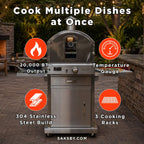 Summerset 60-Inch Outdoor Freestanding Gas Pizza Oven [SS-OVFS-LP/NG] (SAK17543)