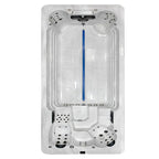 Dual Zone Swim Spa Pool Outdoor with Balboa System 7 Person Hot Tub Hydro Jet Swim Spa Pool Spa