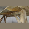Wooden Porch Swing with Canopy
